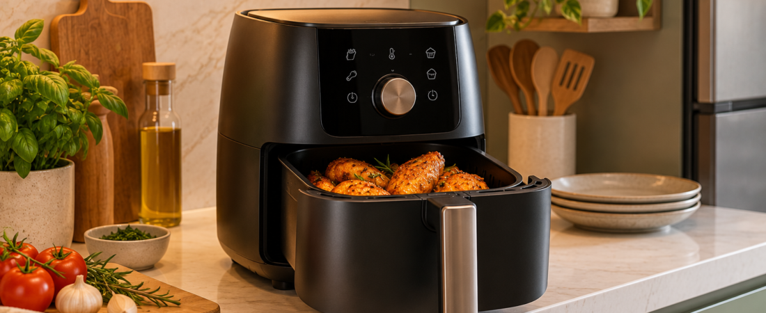 Air fryer para cozinha pequena: como escolher o tamanho certo
