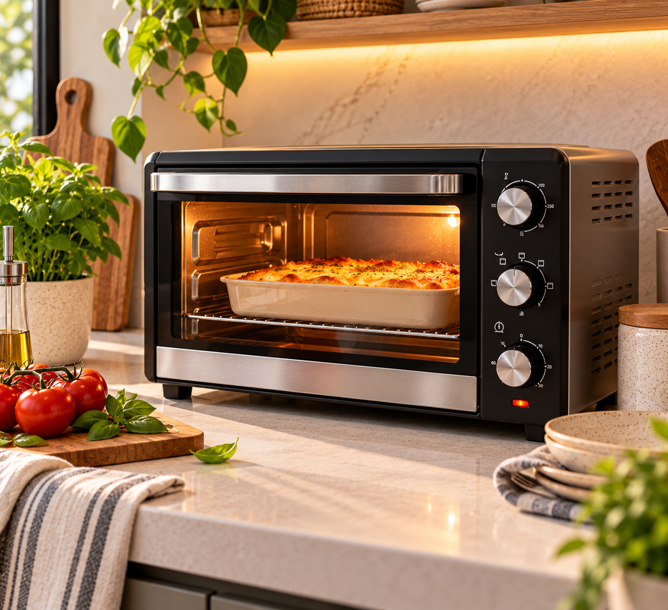 Forno elétrico compacto para cozinha pequena: como escolher