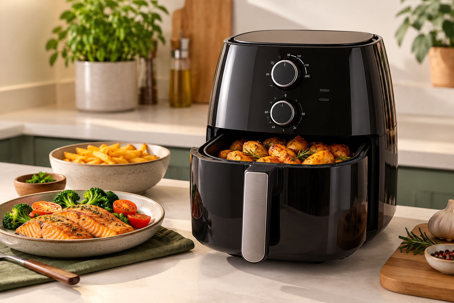 Escolhas LIVA: Air fryers para cozinhas pequenas