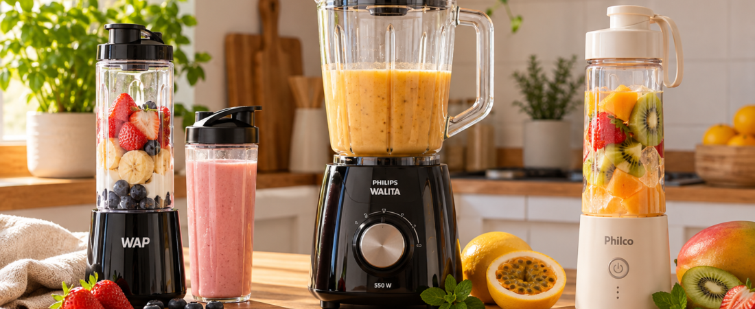 Escolhas LIVA: Liquidificadores compactos para cozinhas pequenas