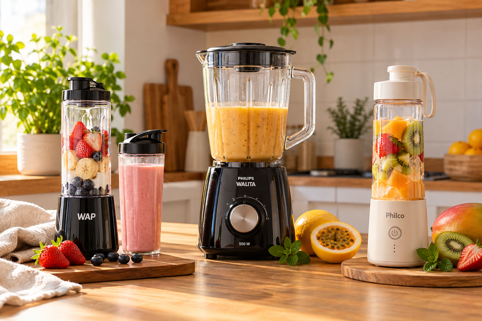 Escolhas LIVA: Liquidificadores compactos para cozinhas pequenas