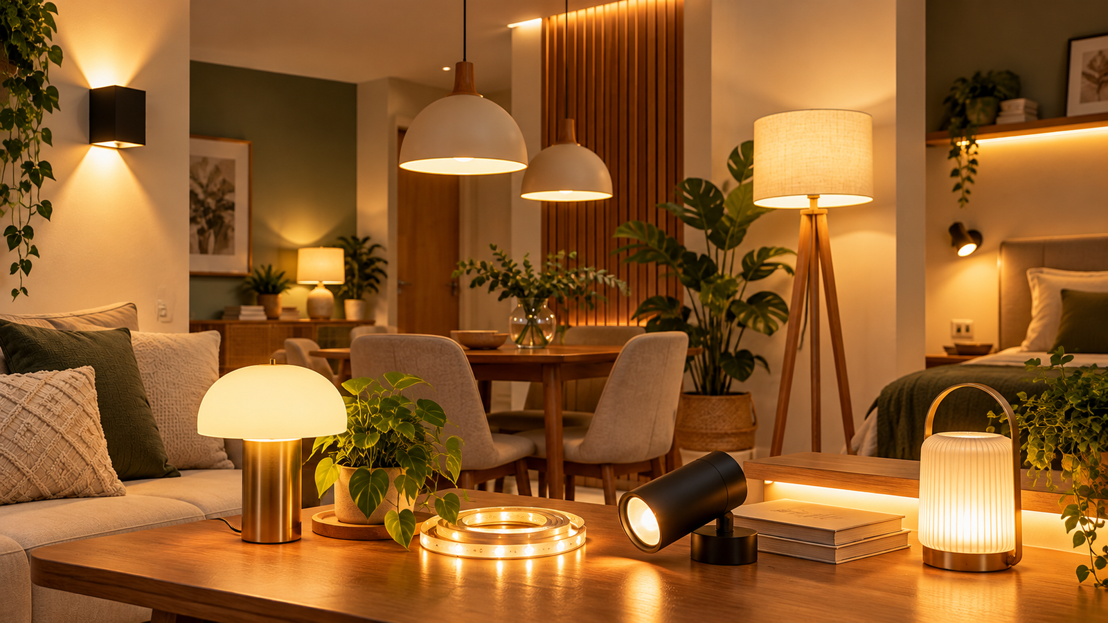 Escolhas LIVA — Iluminação para apartamentos pequenos